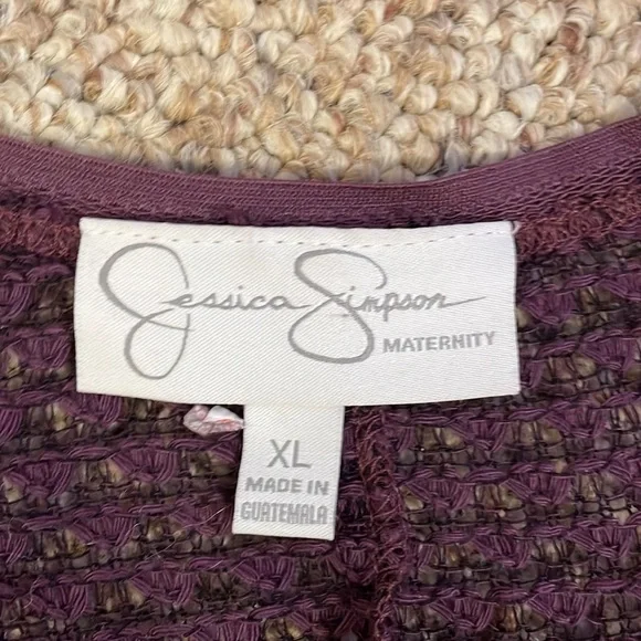 Jessica Simpson long sleeve see through wide neck lightweight sweater - Picture 7 of 7